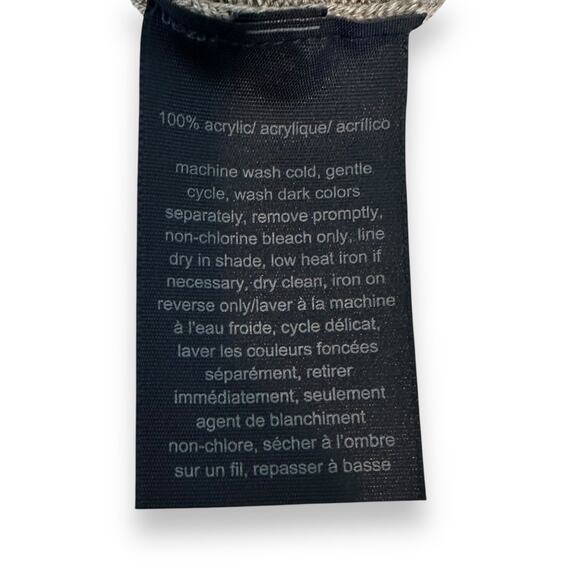 Tommy Hilfiger Women's 3/4 Sleeve Turtleneck Sweater Size XL Gray Striped Hem - Picture 7 of 9